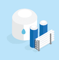 Green Hydrogen: Powering a Clean Energy Future in isometric graphic